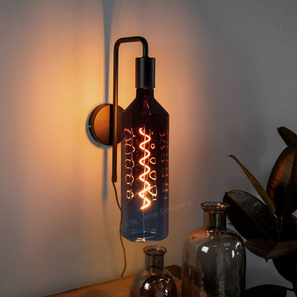 4W LED Decorative Light Bulb Whisky Bottle Blue Gradient Glass E27 Spiral Filament - Energy Light Bulbs - Free delivery on all orders