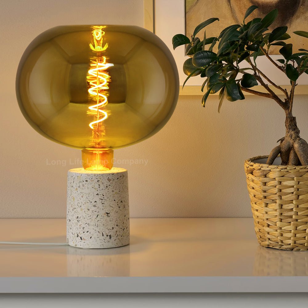 4w LED Decorative Metallic Glass Apple Gold Coil Filament Light Bulb E27 - Energy Light Bulbs - Free delivery on all orders