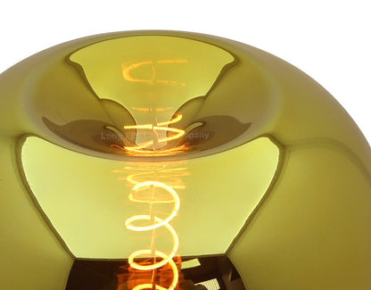 4w LED Decorative Metallic Glass Apple Gold Coil Filament Light Bulb E27 - Energy Light Bulbs - Free delivery on all orders