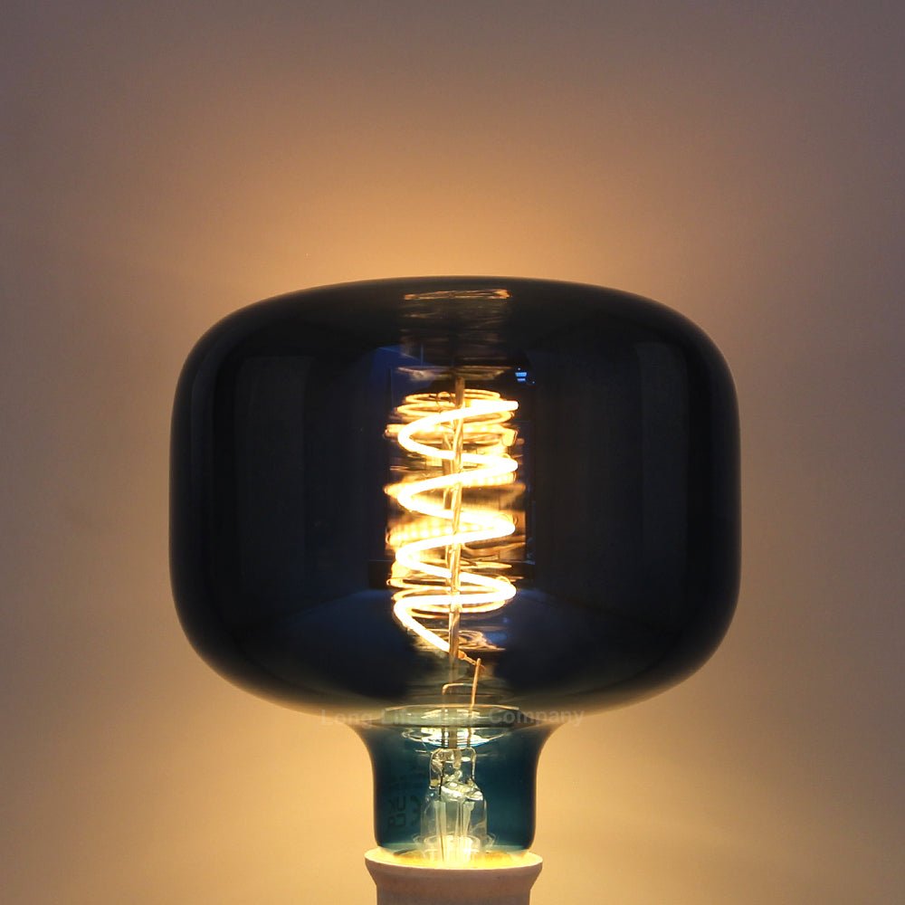 4w LED Decorative Metallic Glass Blue Coil Filament Light Bulb E27 - Energy Light Bulbs - Free delivery on all orders
