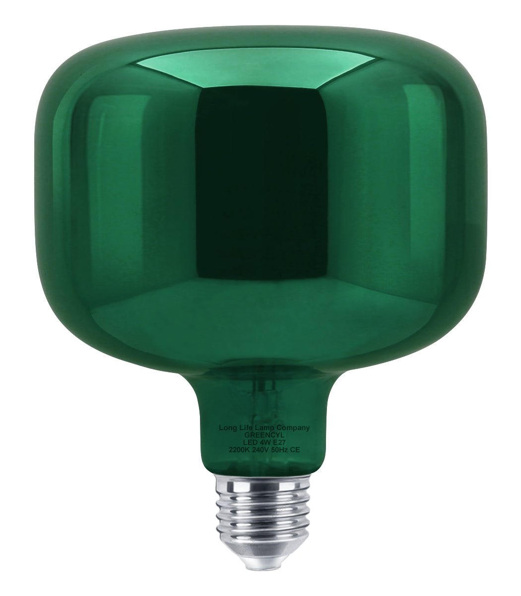 4w LED Decorative Metallic Glass Green Coil Filament Light Bulb E27 - Energy Light Bulbs - Free delivery on all orders