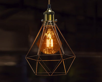 4W LED E27 Elegant Vintage Filament Light Bulb Diamond Shape Smoked Glass G95 - Energy Light Bulbs - Free delivery on all orders