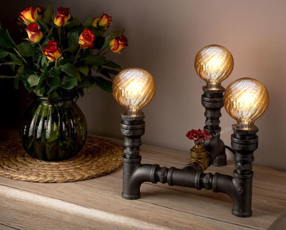 4w LED E27 Vintage Twisted Globe Edison Style Filament Bulb Smoked Gold Glass G95 - Energy Light Bulbs - Free delivery on all orders