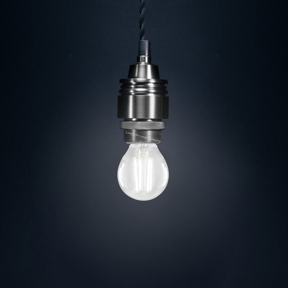 4w LED Filament Golf Ball Light Bulb E14 Cool White Clear Glass Pack Of 2 - Energy Light Bulbs - Free delivery on all orders
