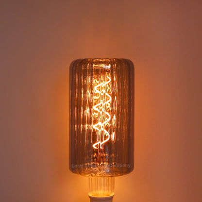 4w LED Glass Vertical Strip Bottle Light Bulb Smoked Grey E27 Coil Filament - Energy Light Bulbs - Free delivery on all orders