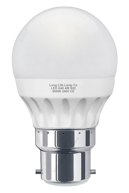 4w LED Golf Ball Light Bulb Cool White B22, E27, E14 - Energy Light Bulbs - Free delivery on all orders