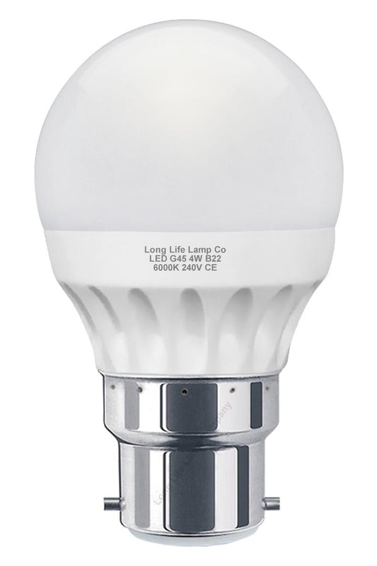 4w LED Golf Ball Light Bulb Cool White B22, E27, E14 - Energy Light Bulbs - Free delivery on all orders