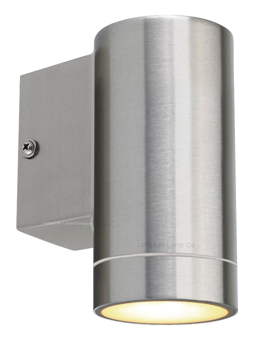 4w LED Single Stainless Steel Wall Light - Energy Light Bulbs - Free delivery on all orders
