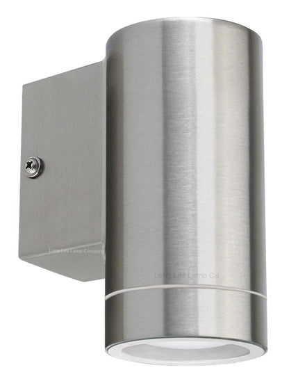 4w LED Single Stainless Steel Wall Light - Energy Light Bulbs - Free delivery on all orders