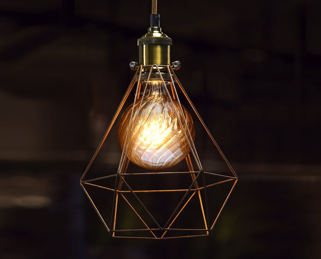 4w LED Vintage Twisted Globe Bulb Smoked Gold Glass B22 Bayonet G95 - Energy Light Bulbs - Free delivery on all orders