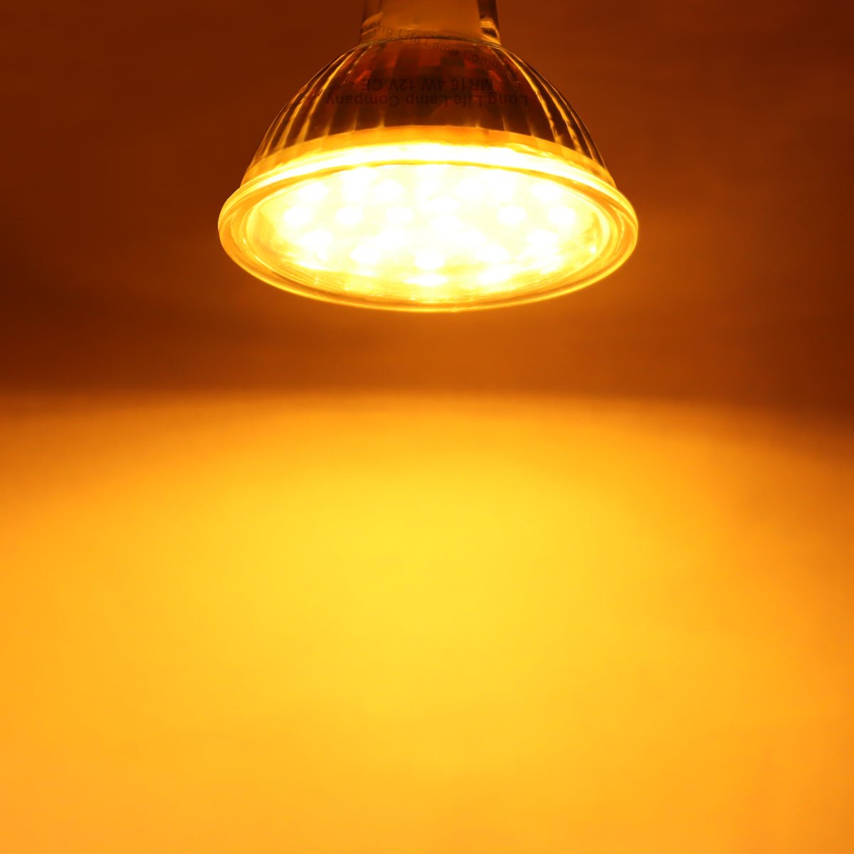 4W MR16 LED Amber Low Voltage Spot Light Bulb 12V - Energy Light Bulbs - Free delivery on all orders