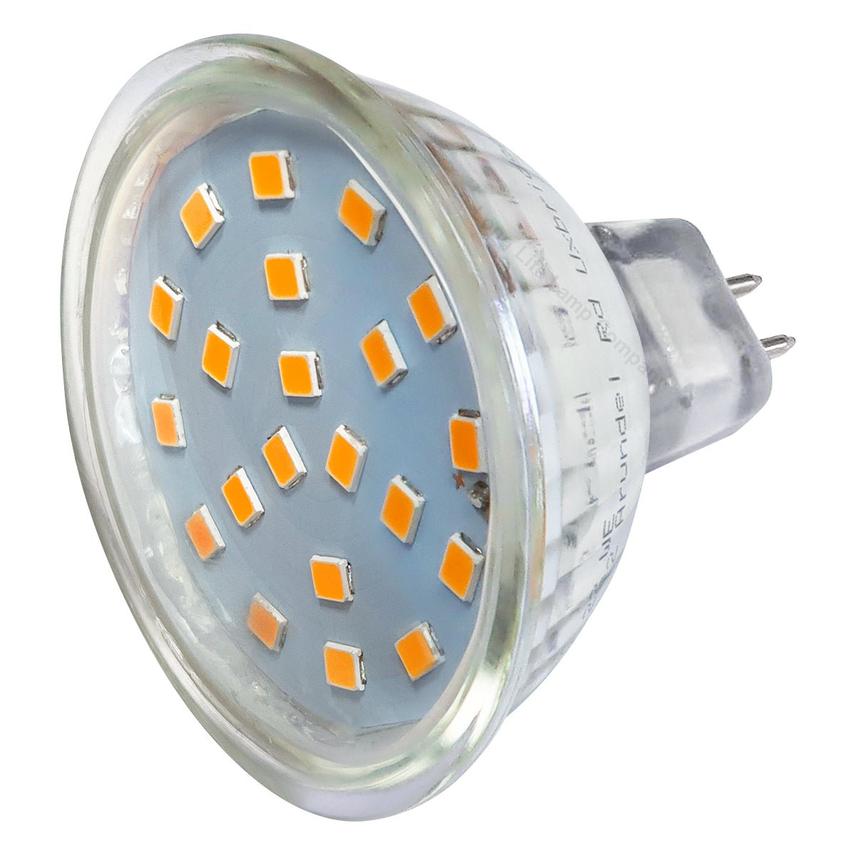 4W MR16 LED Amber Low Voltage Spot Light Bulb 12V - Energy Light Bulbs - Free delivery on all orders
