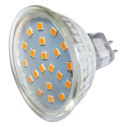 4W MR16 LED Amber Low Voltage Spot Light Bulb 12V - Energy Light Bulbs - Free delivery on all orders