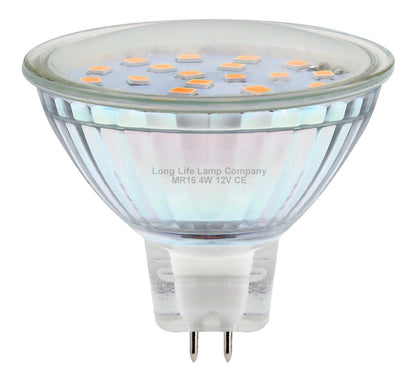 4W MR16 LED Amber Low Voltage Spot Light Bulb 12V - Energy Light Bulbs - Free delivery on all orders