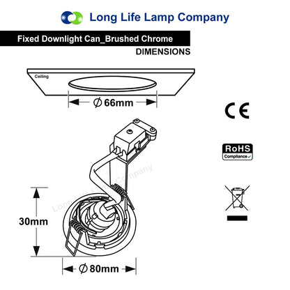 4w or 5w LED Fixed Ceiling Downlight - Free delivery on all orders