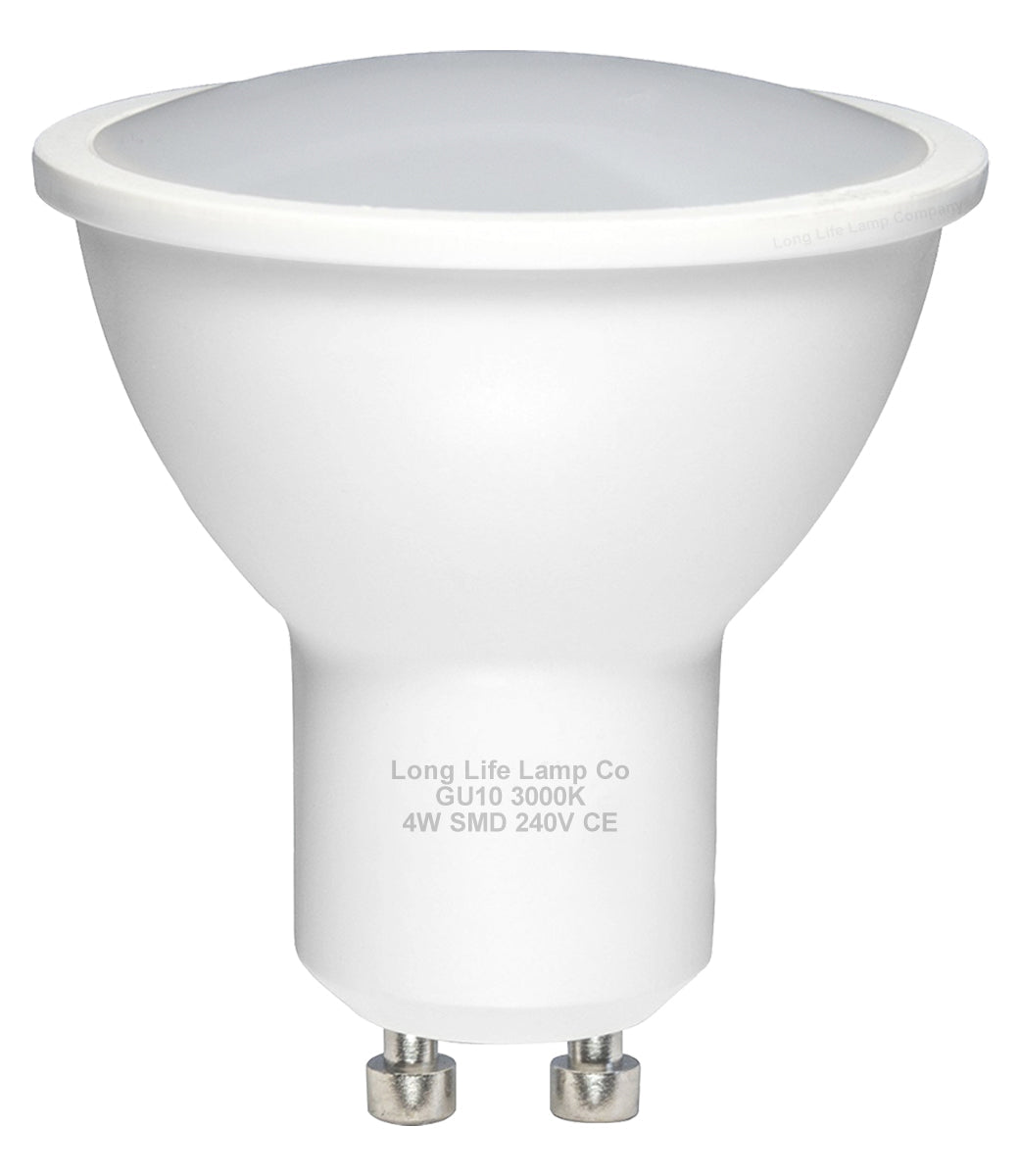 4w SMD LED GU10 Light Bulb High Brightness warm white - Energy Light Bulbs - Free delivery on all orders