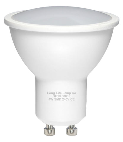 4w SMD LED GU10 Light Bulb High Brightness warm white - Energy Light Bulbs - Free delivery on all orders