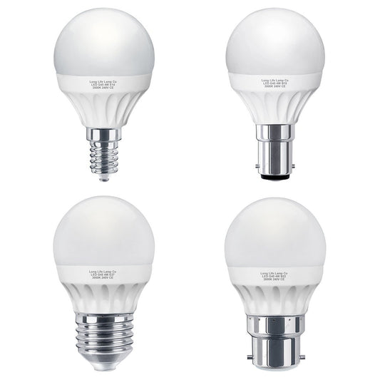 4w Warm White Golf Ball Shape LED Light Bulbs - Energy Light Bulbs - Free delivery on all orders