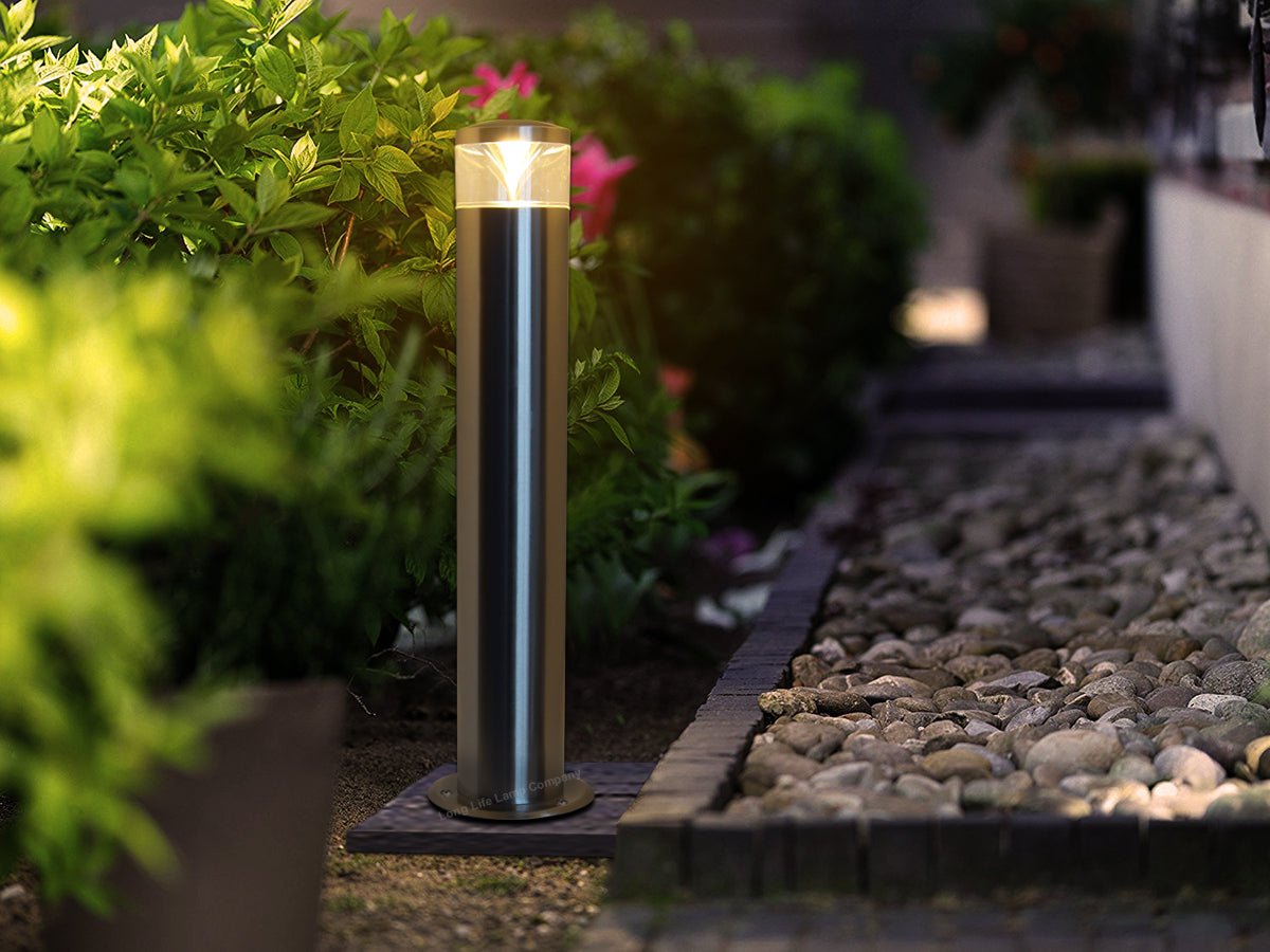 4w Warm White Modern LED Bollard Post Light Stainless Steel - Energy Light Bulbs - Free delivery on all orders