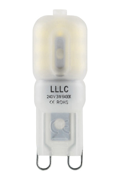 5 Pack 3W G9 LED Bulbs Cool White 30W Equivalent - Energy Light Bulbs - Free delivery on all orders