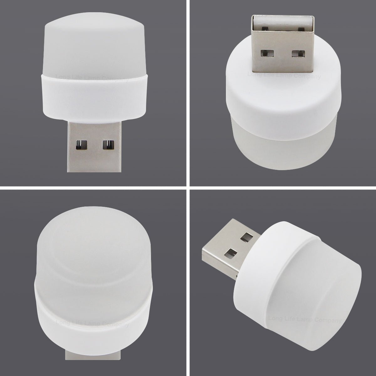 5 Pack - Mini USB Light 1w LED Night Light Cool White Bright Glow Lamp - Energy Light Bulbs - Free delivery on all orders
