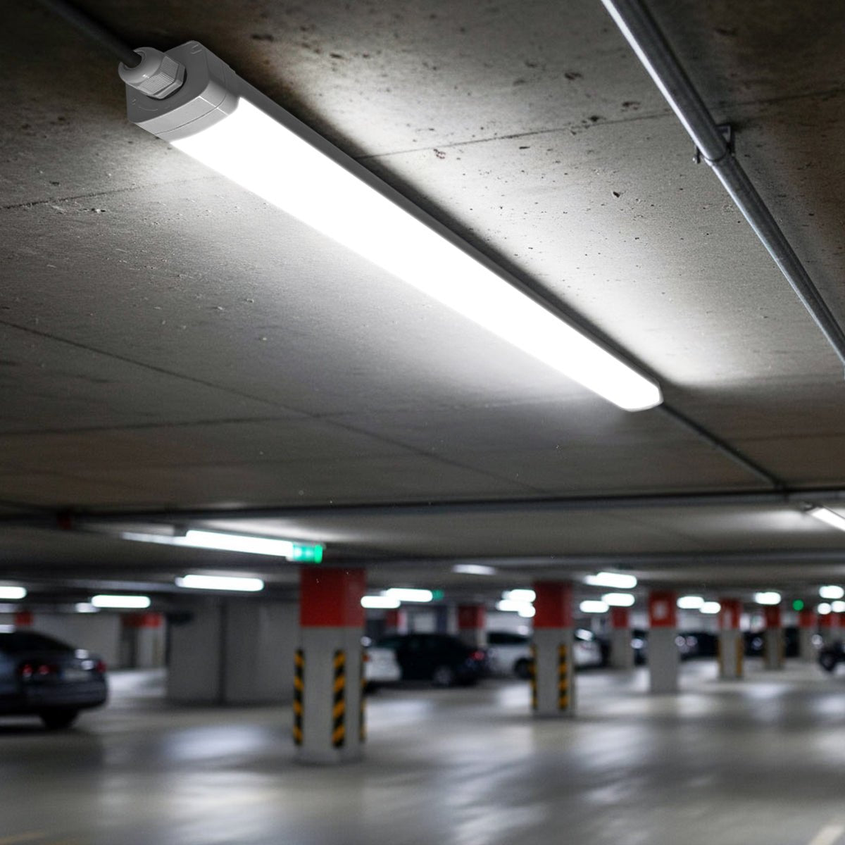 50W LED Batten Light IP65 Rated Cool White 6500K White Diffuser - Energy Light Bulbs - Free delivery on all orders