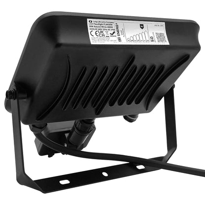 50W LED Floodlight Black Natural White 4000K with Detachable PIR Sensor - Energy Light Bulbs - Free delivery on all orders