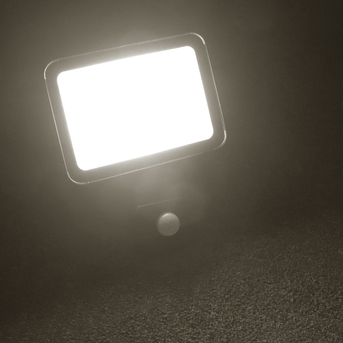 50W LED Floodlight Black Natural White 4000K with Detachable PIR Sensor - Energy Light Bulbs - Free delivery on all orders
