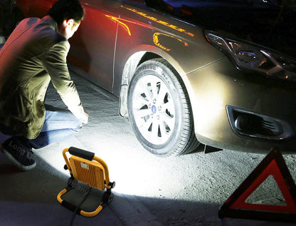 50W LED Portable Flood Work Light 240V IP65 6000K - Energy Light Bulbs - Free delivery on all orders