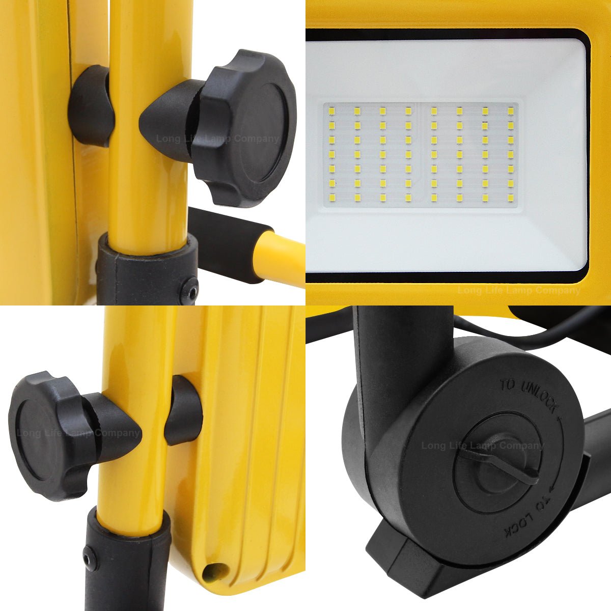 50W LED Portable Flood Work Light 240V IP65 6000K - Energy Light Bulbs - Free delivery on all orders