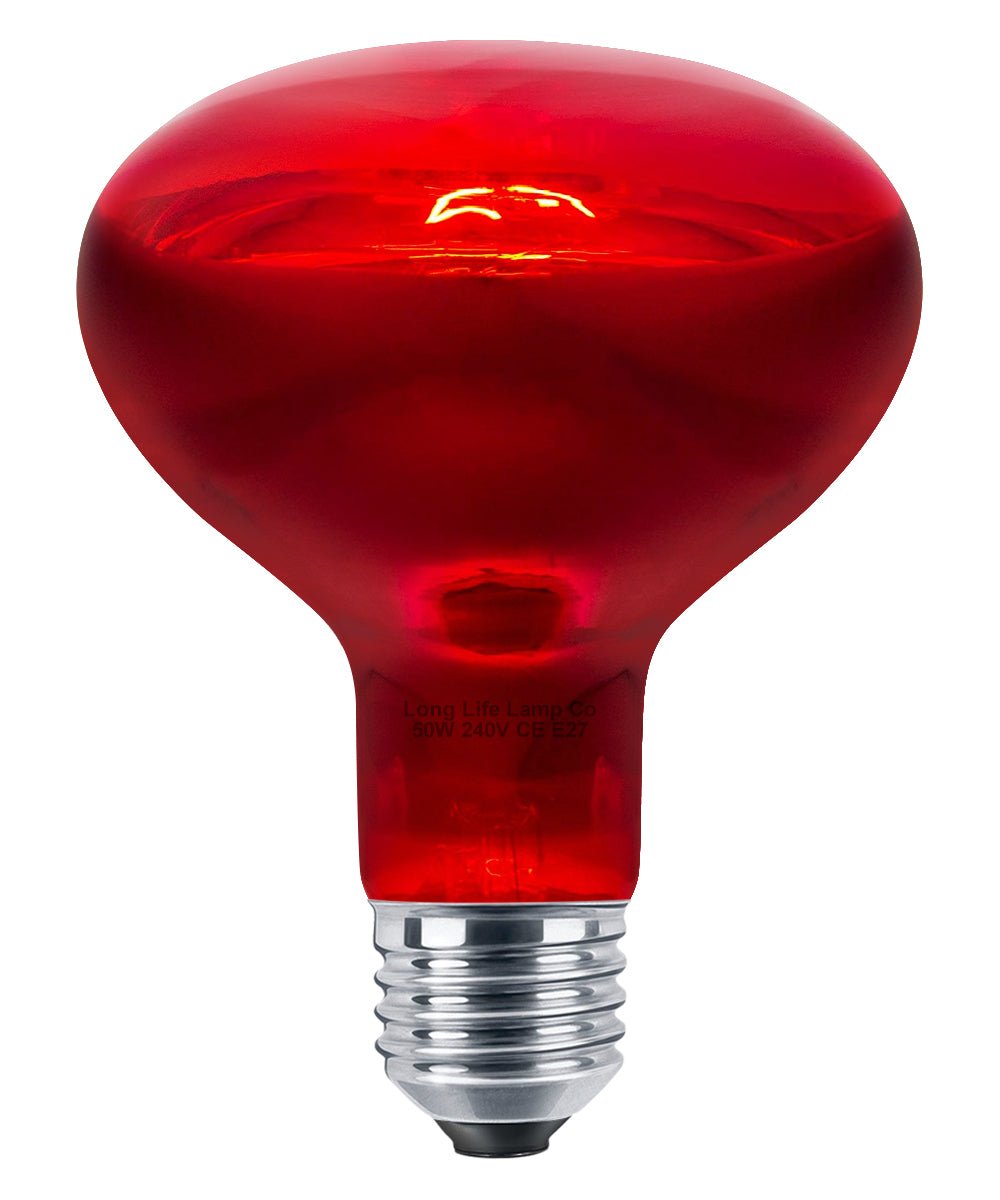 50w Reptile And Poultry Infrared Heat Lamp Bulb E27 Edison Screw - Energy Light Bulbs - Free delivery on all orders