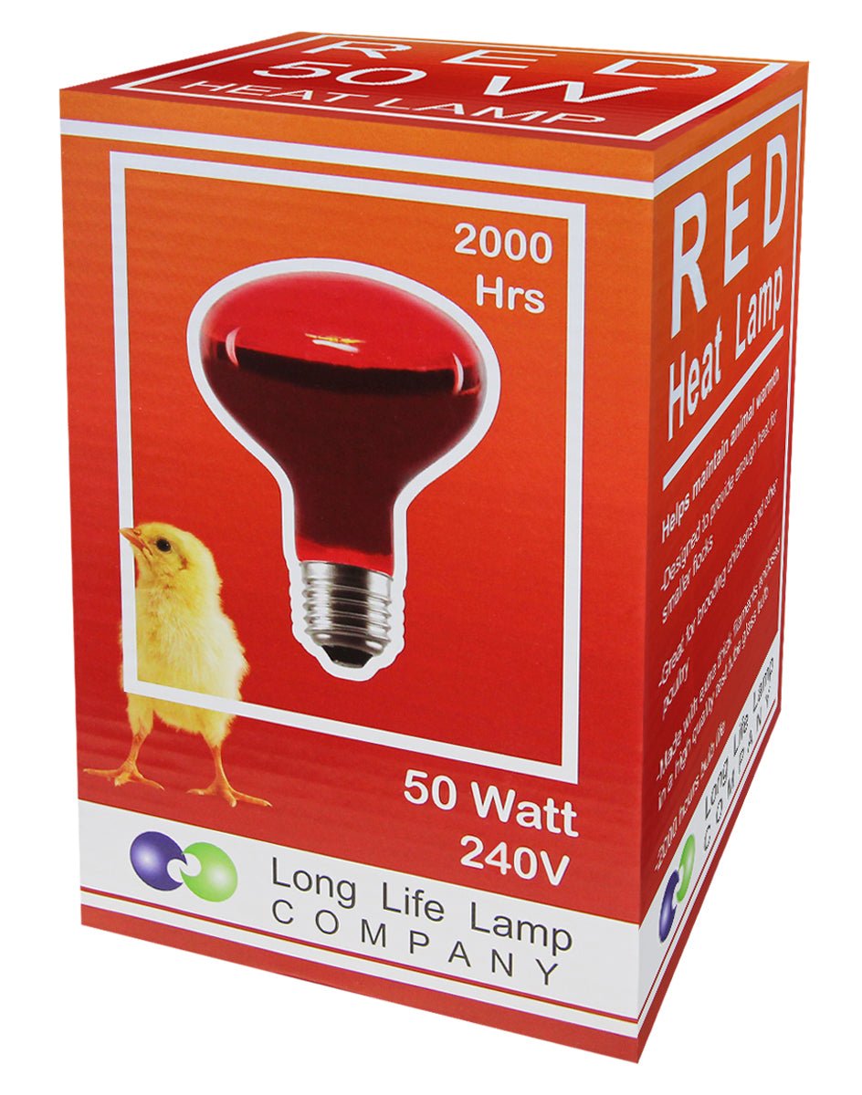 50w Reptile And Poultry Infrared Heat Lamp Bulb E27 Edison Screw - Energy Light Bulbs - Free delivery on all orders