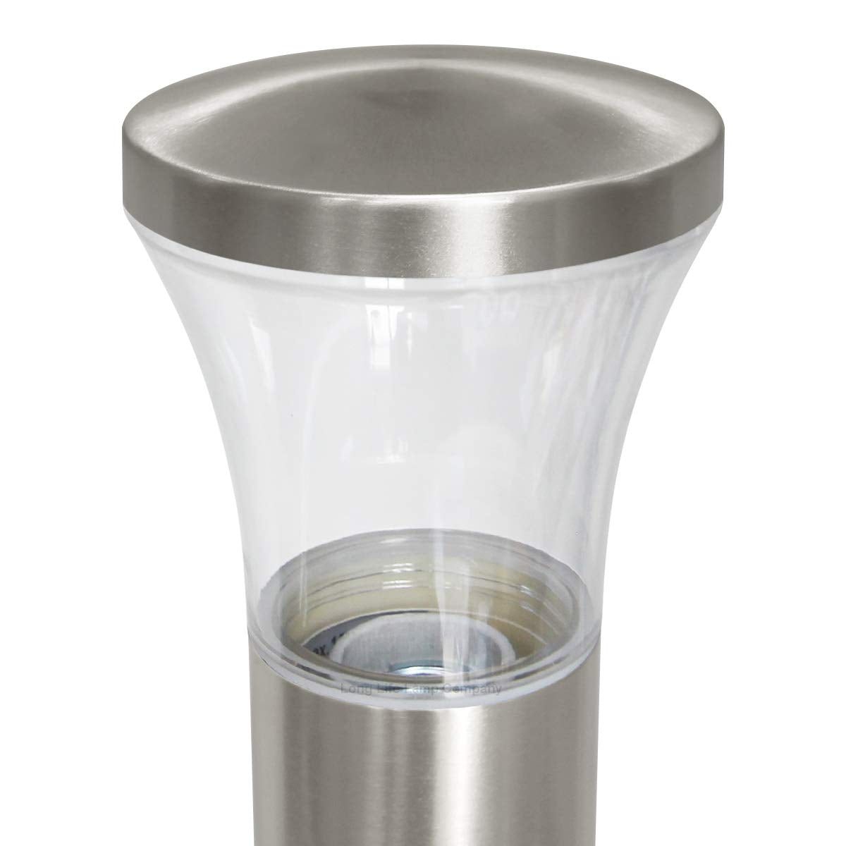 Modern LED Bollard Light Stainless ZLC310K with Warm White 5w E27 Clear Candle - Free delivery on all orders