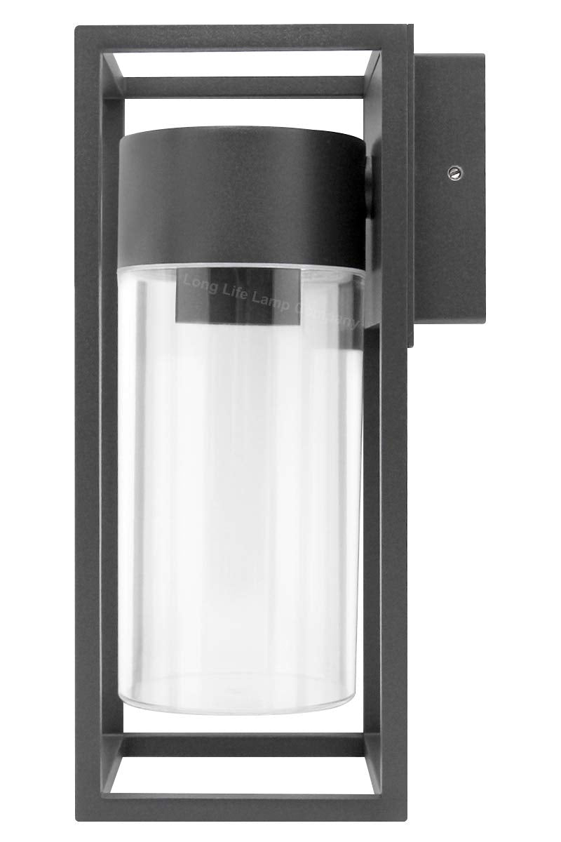 4w Outdoor Modern Rectangular Wall Lantern With Clear Diffuser - Free delivery on all orders