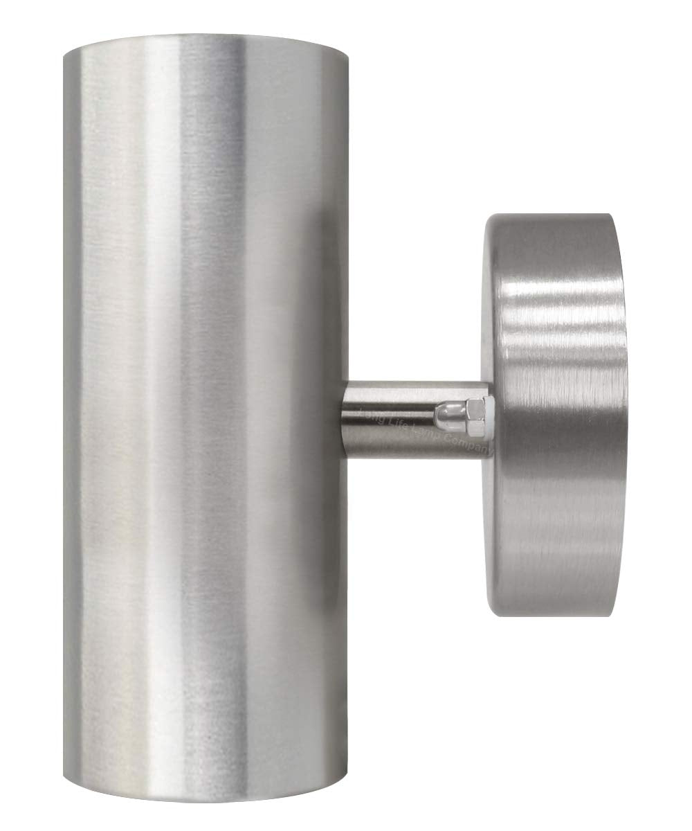 8W LED Double Outdoor Wall Light Stainless Steel Warm White