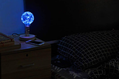 1w E27 LED Globe Decorative Light Bulb Blue G95 - Free delivery on all orders