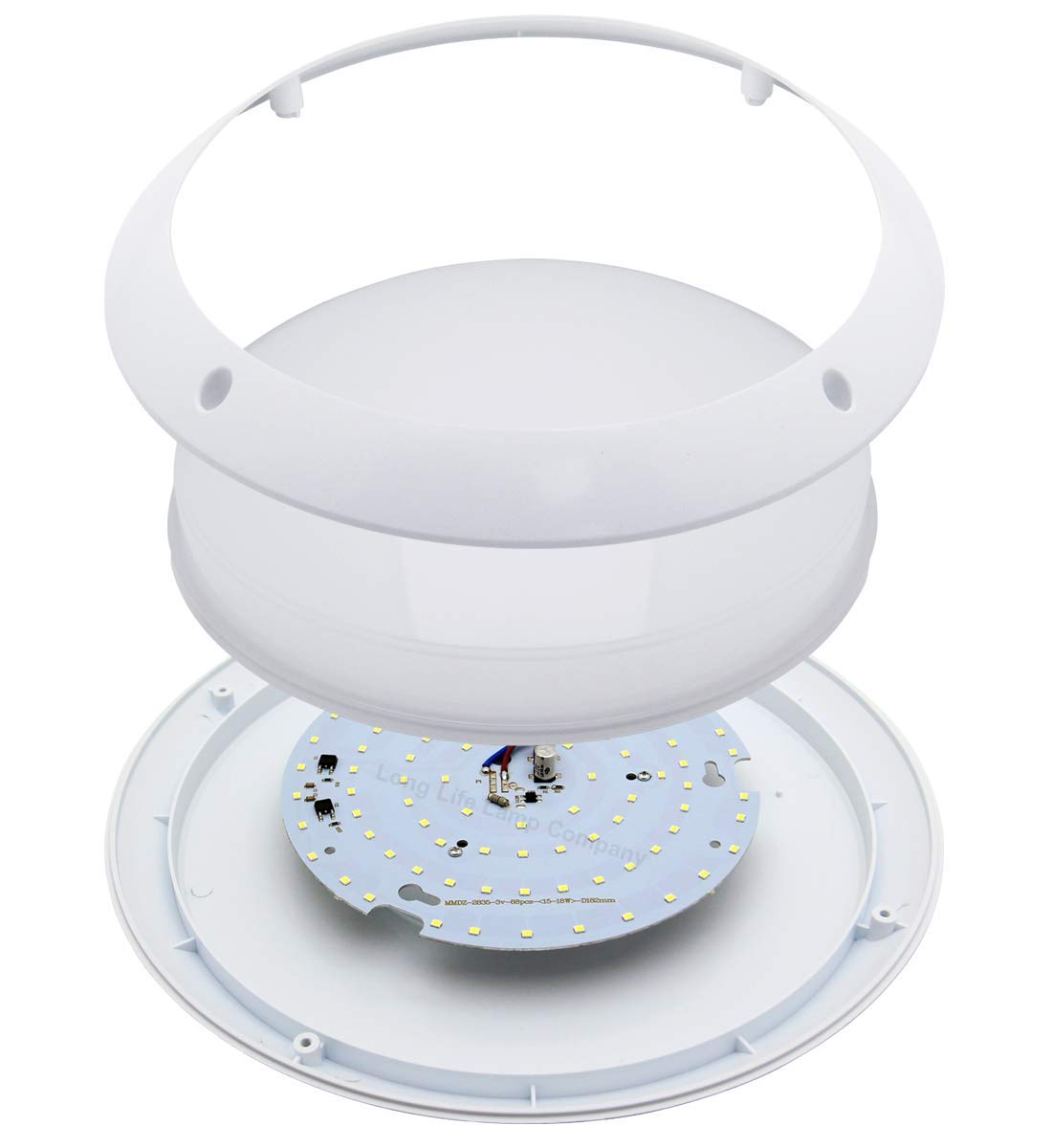 18w Round LED Ceiling Light Flush Mount IP54 6500k Bright Daylight - Free delivery on all orders
