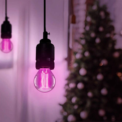 4w LED Golf Ball Purple Light Bulb B15 Clear Glass