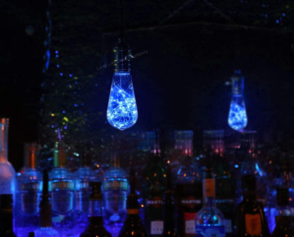 1w  E27 ST58 LED Blue Fairy String Filament Light Light Bulb