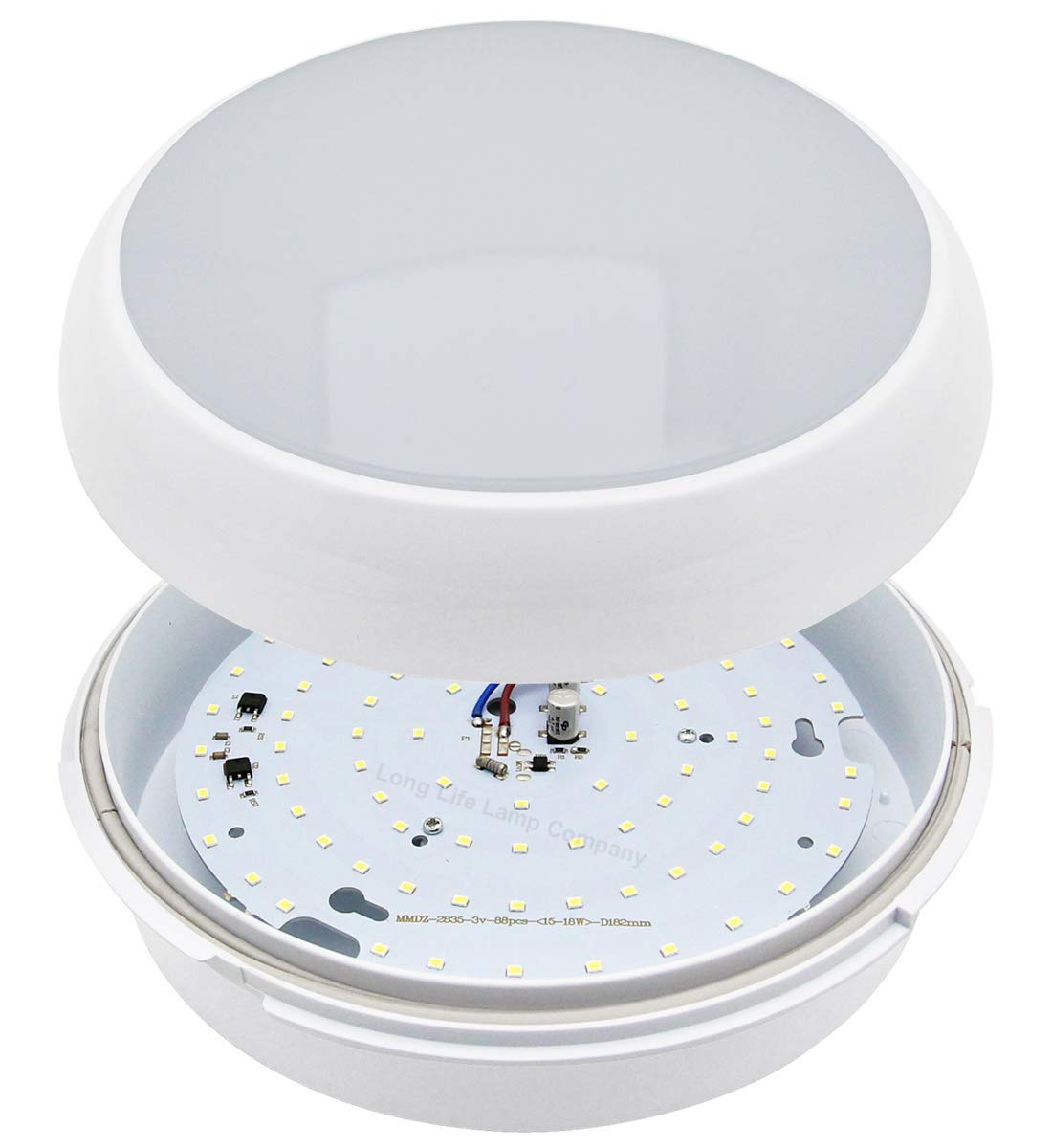 18w Round LED Ceiling Flush Mount Light IP54 6500k Bright Daylight - Free delivery on all orders