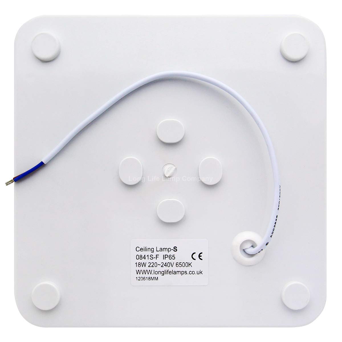 18w Square LED Ceiling Flush Mount Light IP65 6500k Bright Daylight - Free delivery on all orders
