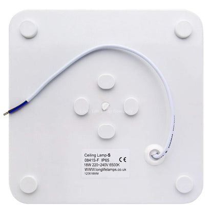 18w Square LED Ceiling Flush Mount Light IP65 6500k Bright Daylight - Free delivery on all orders