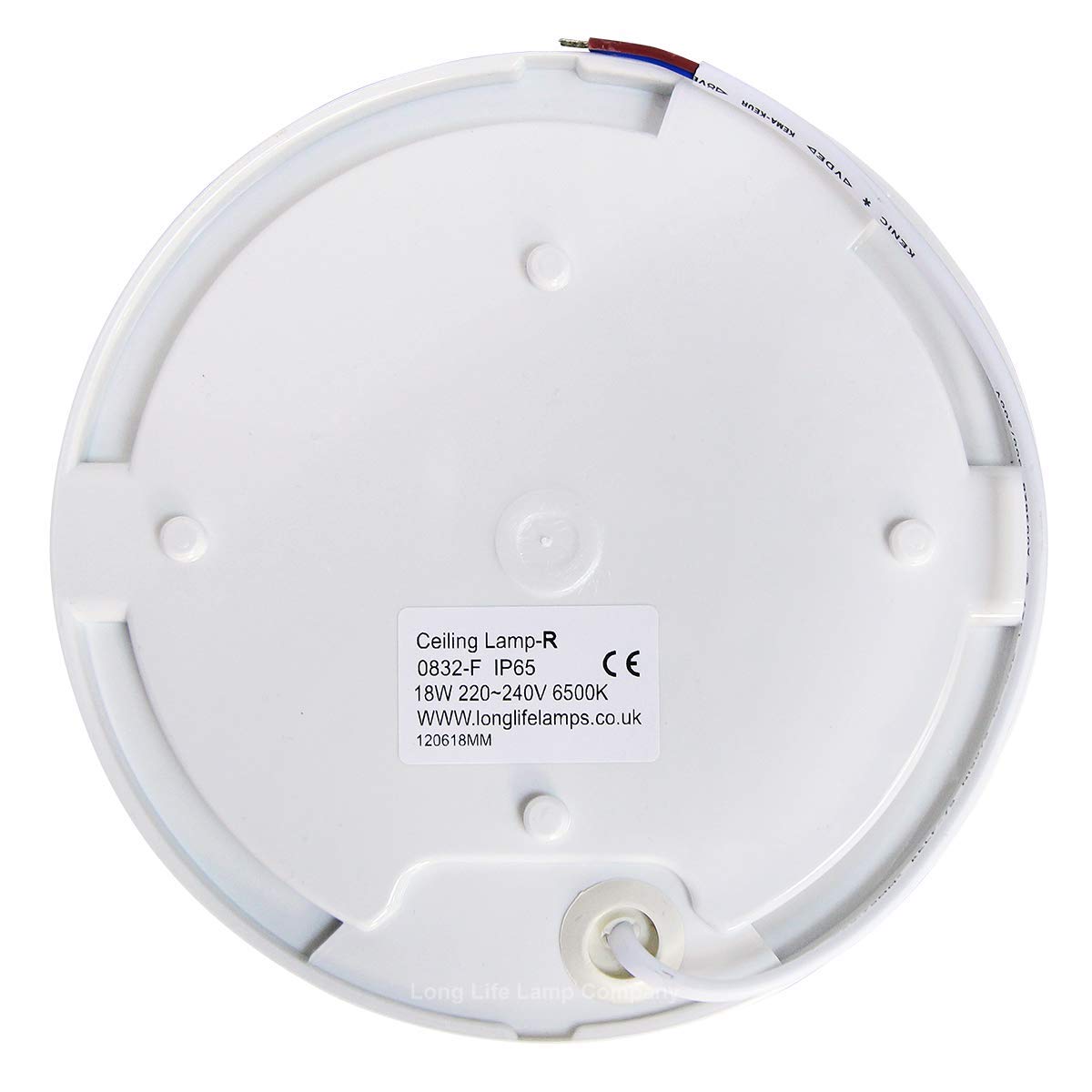 18w Round LED Flush Mount Light IP65 6500k Bright Daylight - Free delivery on all orders