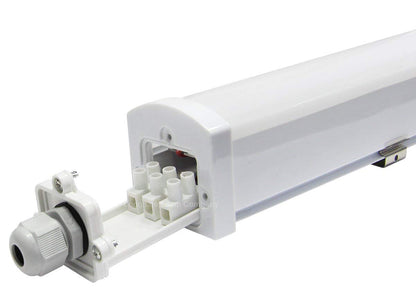 36w 4ft Industrial LED Batten Tube Light IP Rated Warm White T8 Fluorescent Replacement - Free delivery on all orders