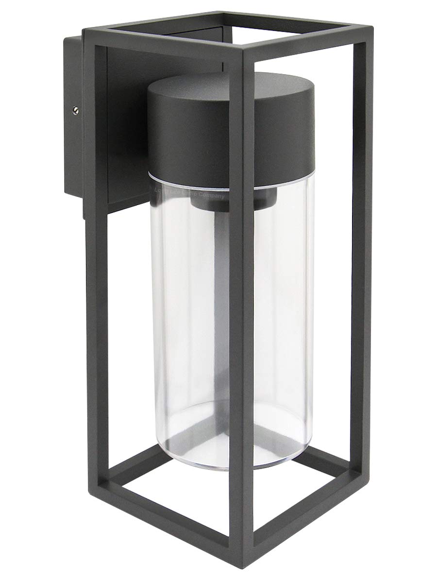 4w Outdoor Modern Rectangular Wall Lantern With Clear Diffuser - Free delivery on all orders
