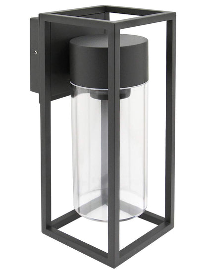 4w Outdoor Modern Rectangular Wall Lantern With Clear Diffuser - Free delivery on all orders