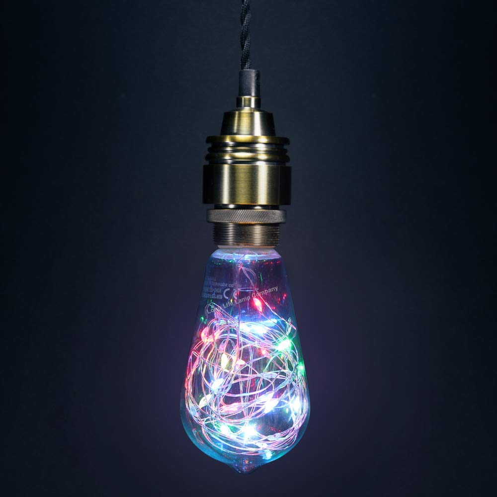 1w E27 ST58 LED RGB Fairy String Filament Light Bulb