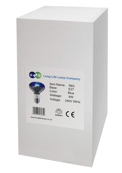6w R63 LED Reflector Light Bulb E27 Blue Replacement For Halogen Spots