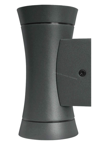 Black Outdoor Double Wall Light Cone Shape - Free delivery on all orders