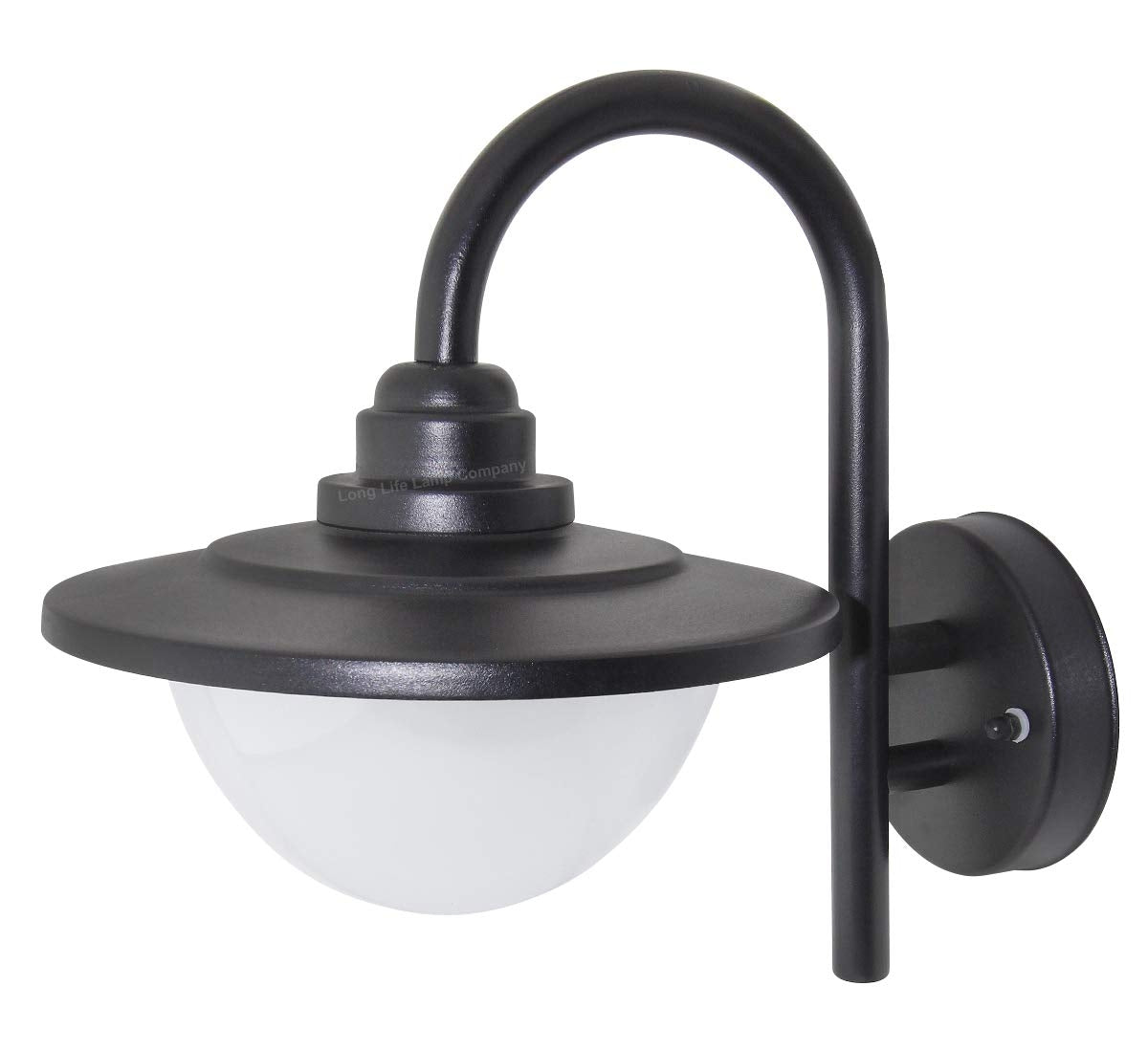 7W LED Outdoor Wall Light Lantern E27 Cool White IP44 Black - Free delivery on all orders